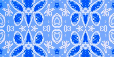 Kusursuz çiçek deseni. Soyut etnik baskı. Suluboya batik arkaplanı.