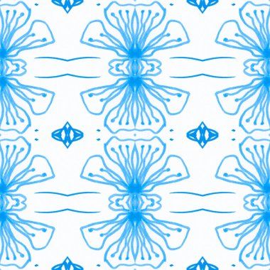 Çiçek halk tasarımı. Kusursuz etnik süs. El çizimi bohem baskısı.