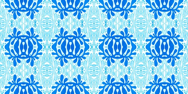 Talavera vzor. Bezešvé portugalské mozaiky. Ročník azulejo pozadí. — Stock fotografie