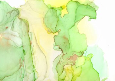 Akrilik mürekkep. Renkli Mermer Çizimi.