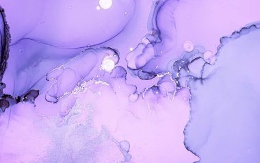 Mor Sıvı Boya. Metalik Duman Akrilik Mürekkep