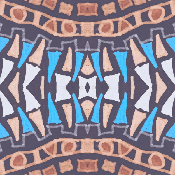 Patrón de triángulos de acuarela sin costura. Mosaico geométrico dibujado a mano. —  Fotos de Stock