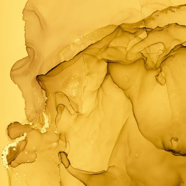 Altın Sıvı Sanat. Sıvı Mermer Arkaplan. Akrilik