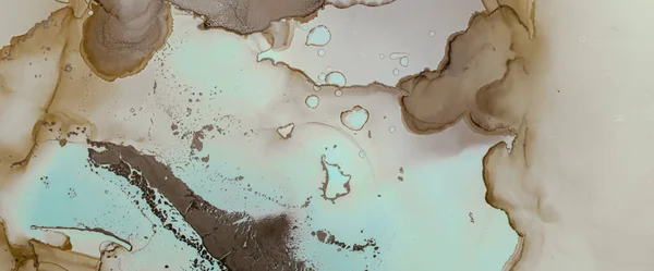 वॉटरकलर महासागर अमूर्त. गोषवारा ग्रीन मार्बल — स्टॉक फोटो, इमेज