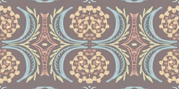 Padrão barroco. Textura real de damasco. Arte estilo rococó decoração. — Fotografia de Stock