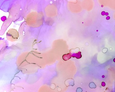 Ruhsal Boya Dokuları. Alkol Mürekkebi Yıkama