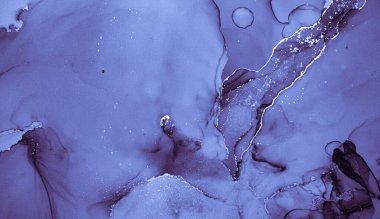 Kar Mürekkebi Boyama. Yağlı Duvar Kağıdı. Çivit