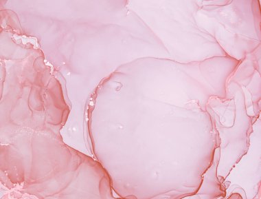 Zarif Lüks Mermer. Akrilik İllüstrasyon. Mürekkep