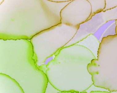 Ethereal Paint Deseni. Sıvı Mürekkep Yıkama