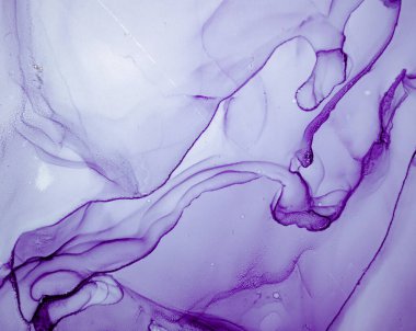 Mor Sıvı Boya. Gri Alkol Sanatı