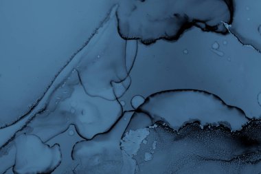 Mürekkep Renkleri Karışık Su. Sıvı Akışı Çizimi.