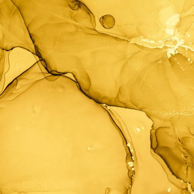 Altın Sıvı Sanat. Sıvı Soyut Arkaplan.