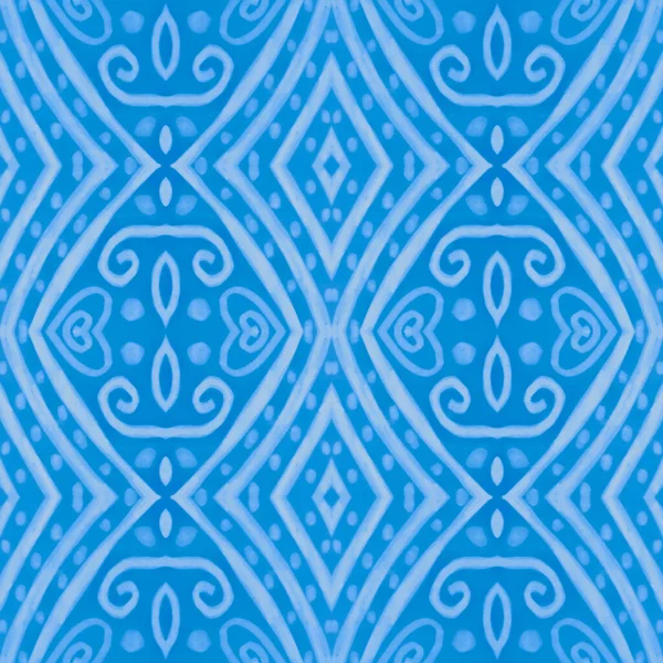 Nederlands blauw mozaïek. Abstracte azulejo achtergrond. Vintage majolica ontwerp. — Stockfoto