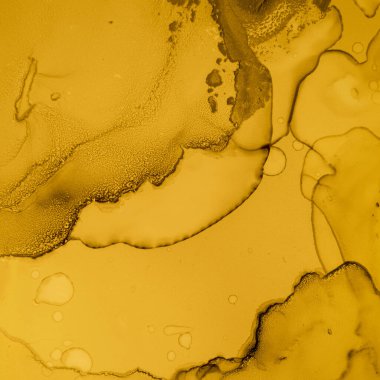 Altın Sıvı Sanat. Sıvı Mermer Arkaplan. Akrilik