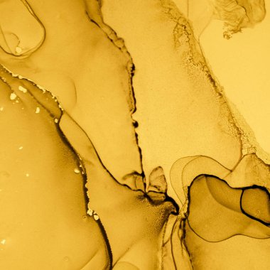 Altın Sıvı Sanat. Sıvı Soyut Duvar Kağıdı.