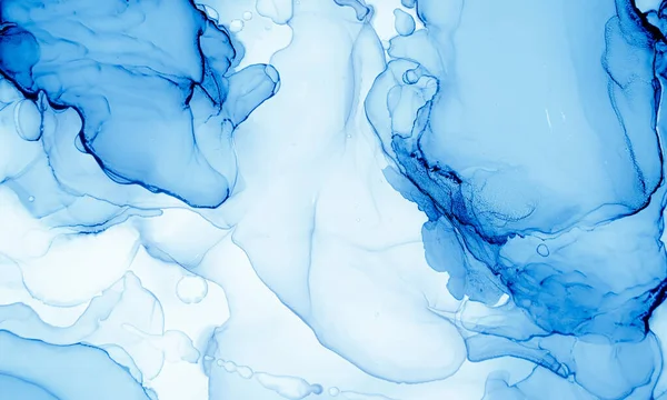 Tintenfarben mischen Wasser. Hintergrund der Ölwelle. — Stockfoto