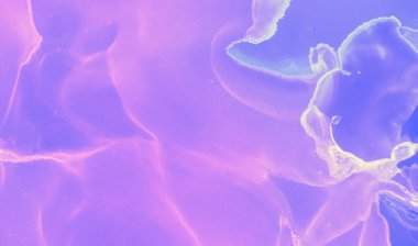 Soyut Flow Illustration. Mavi Suluboya