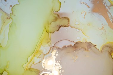 Zarif Soyut Sıvı. Alkol Mürekkebi Düşüren.