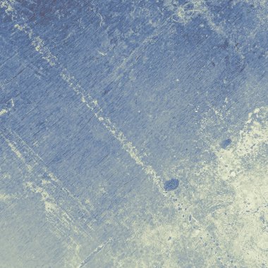 Dirty grunge wallpaper. Vintage rusty material. Ancient cracked wall. Blue grunge texture. Aged grainy splash. Abstract