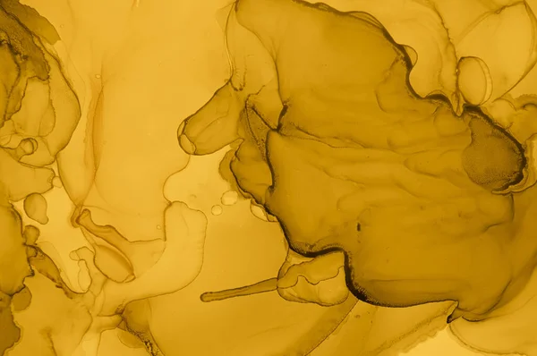 Gold Fluid Art. Abstract Liquid Illustration. — Stock Photo, Image