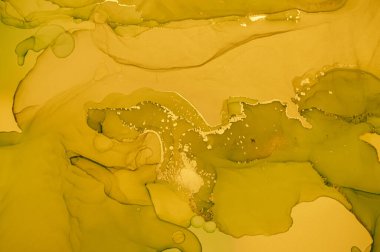 Altın Sıvı Sanat. Sıvı Mermer Çizimi.