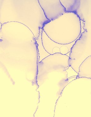 Düğün kartı tasarımı. Sarı Pastel Akış Sıvısı.