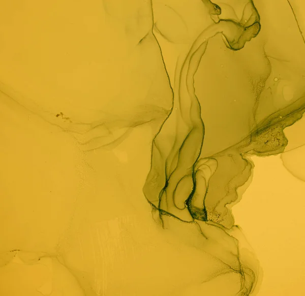 Arte fluido de oro. Mármol Ilustración abstracta. — Foto de Stock