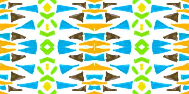 Kusursuz suluboya üçgenler. El çizimi geometrik mozaik.