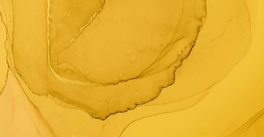 Altın Sıvı Sanat. Soyut Mermer Çizimi.