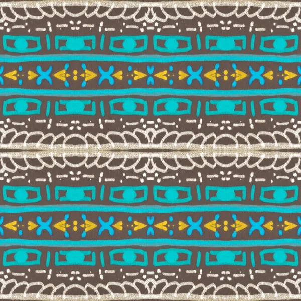 Patrón Navajo sin costuras. Fondo étnico dibujado a mano. —  Fotos de Stock