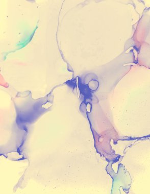 Düğün kartı şablonu. Pembe Pastel Akış Sıvısı.