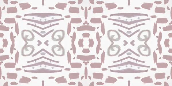 Nahtloser Aquarell-Mosaikdruck. Geometrisches ethnisches Muster. — Stockfoto