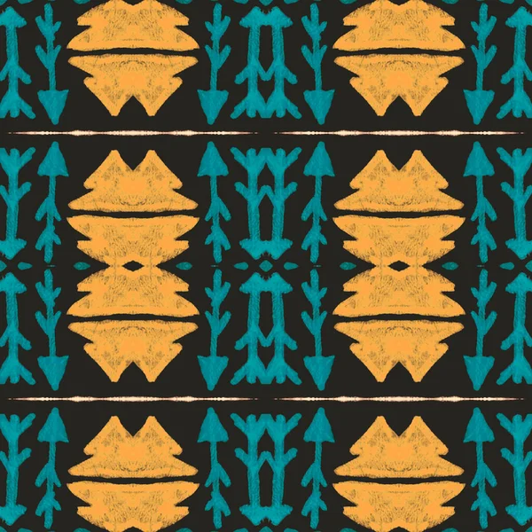 Навахо Безшовний Фон Геометричний Африканський Орнамент Грандж Етнічна Текстура Вінтажний — стокове фото