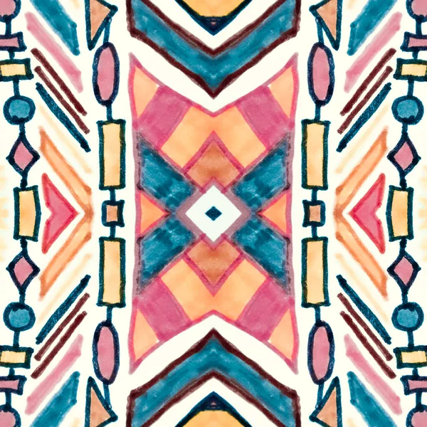 Seamless peruvian pattern. Abstract tribal navajo ornament. Hand drawn peruvian background. Traditional native print. Mexico motif design. Art peruvian pattern design.