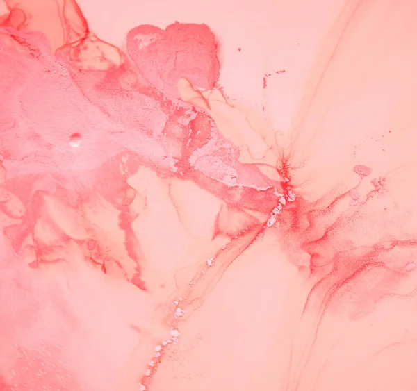 Elegant Pink Marble. Abstract Mix. Oil Flow Pattern. Acrylic Drops. Rose Art Painting. Alcohol Liquid Marble. Feminine Illustration. Fluid Grunge Effect. Watercolour Luxury Marble.