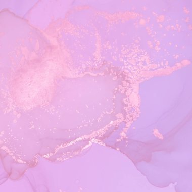 Pembe Mürekkep Yıkama, Akrilik İllüstrasyon. Yağ Dalgası Efekti. Mermer Damlalar. Altın akışkan desen. Alkol Mürekkebi Yıkama Pasteli. Hassas bir arka plan. Yaratıcı Soyut Tasarım. Suluboya mürekkep Pastası.