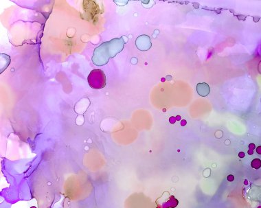 Ruhsal Sanat dokusu. Sıvı Mürekkep Duvar Kağıdı. Leylak rengi yaratıcı yağlı boya. Alkol Mürekkebi Renk Tasarımı. Ruhsal Boya Dokuları. Sıvı Mürekkep Yıkama Arkaplanı. Pembe Ölümcül Su Şablonu.