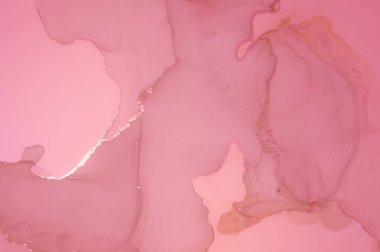 Bahar Mürekkebi Yıkama Pastası. Sıvı Illustration. Sıvı Renk Deseni. Akrilik Damlalar. Hassas Sanat Tasarımı. Alkol Mürekkebi Yıkama. Pembe Duvar Kağıdı. Yaratıcı Soyut Resim. Suluboya mürekkep Pastası.