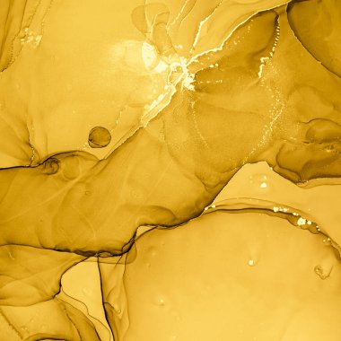 Altın Sıvı Sanat. Mermer Soyut Arkaplan. Akrilik Yağlı Boyama. Sıvı boya. Sıvı Sanat. Grunge Wave İllüstrasyonu. Sarı suluboya damlaları. Altın Alkol Mürekkebi Duvar kağıdı. Mermer Sıvı Sanatı.