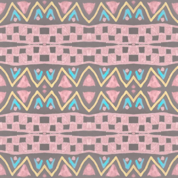 American Pattern Seamless Native Background Abstract Maya Print Art Ethnic — Stock Photo, Image