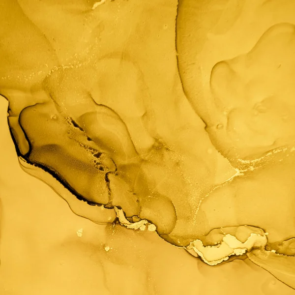 Gold Fluid Art. Liquid Marble Illustration. Acrylic Oil Paint. Abstract Pattern. Fluid Art. Creative Wave Background. Luxury Watercolour Splash. Yellow Alcohol Ink Wallpaper. Liquid Fluid Art.