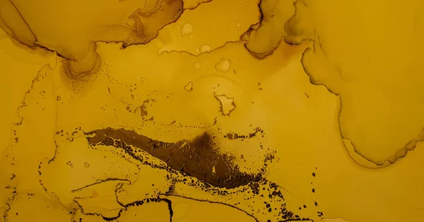 Gold Fluid Art. Liquid Abstract Background. Acrylic Oil Design. Marble Paint. Fluid Art. Modern Flow Illustration. Glitter Watercolor Splash. Golden Alcohol Ink Wallpaper. Abstract Fluid Art.