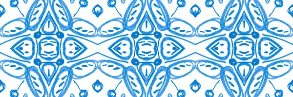 Испанская Модель Арабский Восточный Пол Абстрактный Итальянский Azulejo Мозаичный Орнамент — стоковое фото