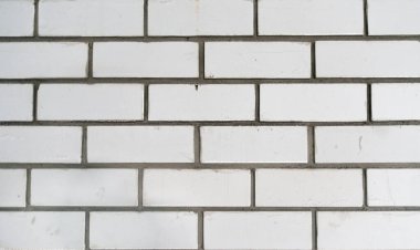 Silikon Beyaz Tuğla Duvar dokusu 