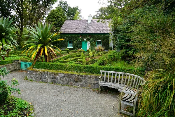 Trädgårdsstugan Glenveagh Slott Glenveagh Nationalpark Grevskapet Donegal Irland — Stockfoto