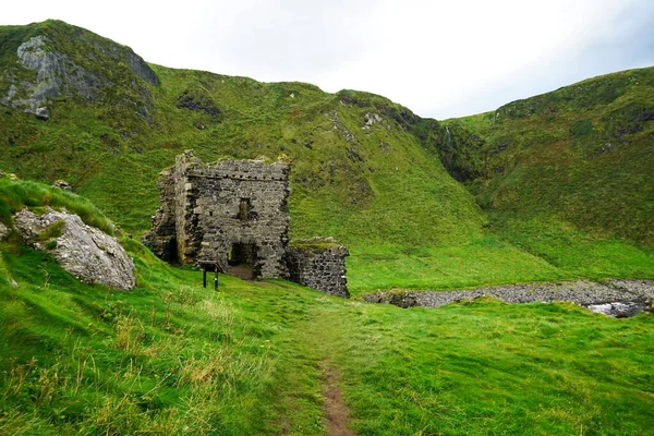 Kinbane Castle Ruins Ballycastle County Antrim Northern Ireland — Foto de Stock