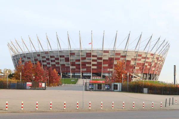 Fachada Estádio Moderno Varsóvia Polônia — Fotografia de Stock