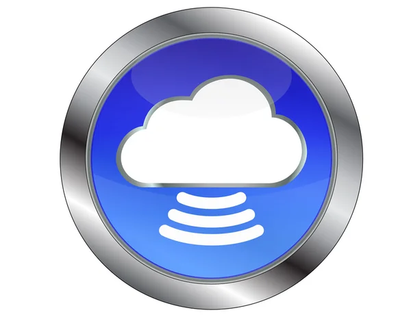 Cloud Button — Stock Vector