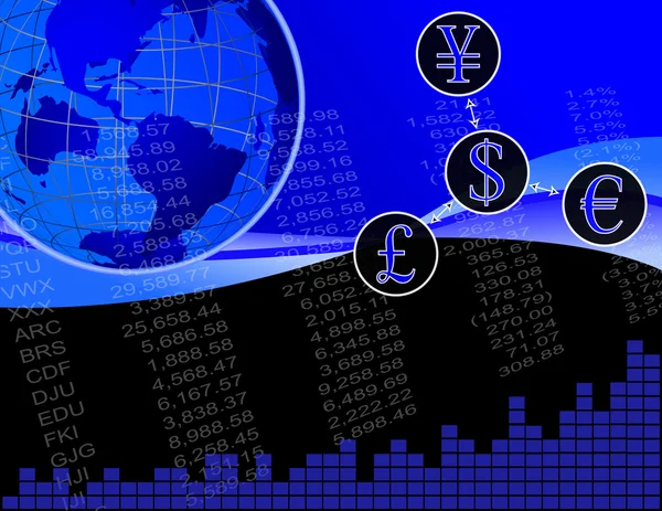 Globalne finanse — Wektor stockowy