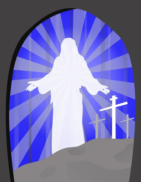 Pascua con Cruz Ilustración De Stock